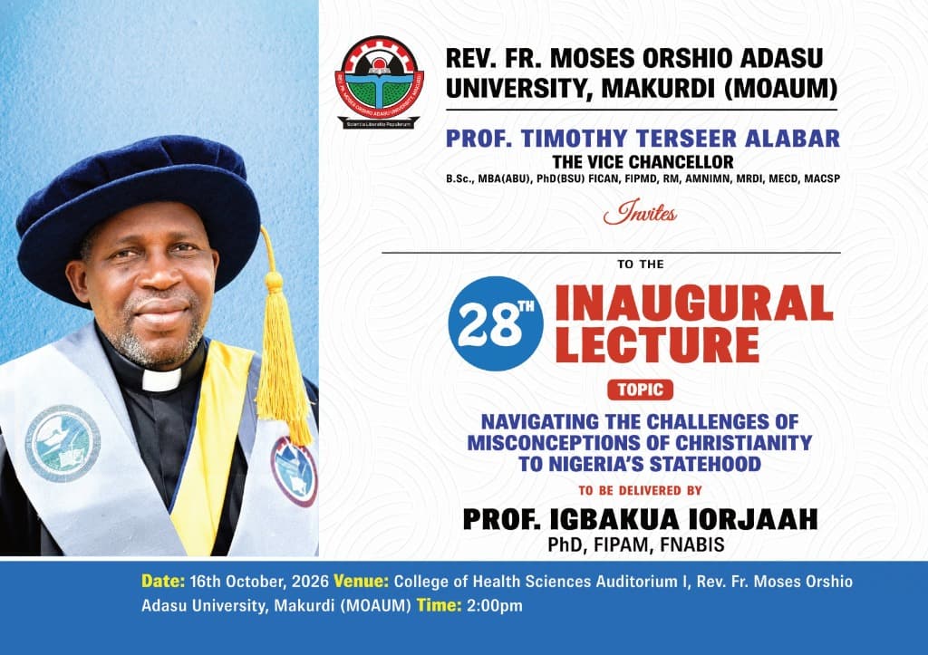 28th Inaugural Lecture Flyer
